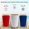 Blank Neoprene Pint Glass Coolie (6 Pack, Gray)