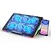 LIANGSTAR Laptop Kühler, Laptop Lüfter für 11,3-17 Zoll, 10 RGB Beleuchtung Modi & 7 Höhenverstellbar, 6 Leise Fans Starker Wind, Schnell Kühlendes Laptop-Zubehör, 2022 Version
