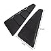 Quarter 1/4 Side Window Louver Scoop Cover Compatible with 05-14 Ford Mustang ABS Black Side Window Louver Vent Board