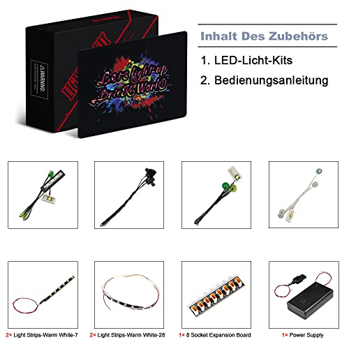 LED Light Set for Lego Cheops Pyramid (Lights Only) - Image 4