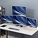 VIVO Quad Monitor 13 to 32 inch LED LCD Freestanding Desk Stand, 3 Plus 1 Articulating VESA Computer Mount, Holds 4 Screens, Fully Adjustable for Home Office Workstation, Black, STAND-V104F