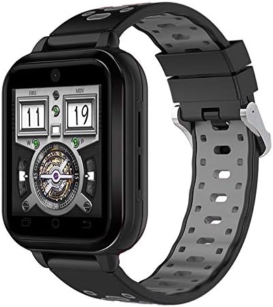 ZMDHLY Finow Q1 Pro MTK6737 Quad-Core Android 6.0 4G Smart Watch 1GB / 8GB Smartwatch Mobile Phone Heart Rate SIM Card Supports Replaceable Strap,Black