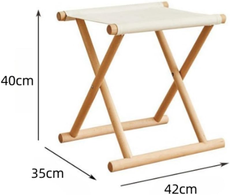 RUNCAN 丸足胡床 白木白布神社用 寺院用 椅子 寺院本堂の法事・法要、和室の催事、足腰や膝の悪い方に最適 ホワイト (40*3