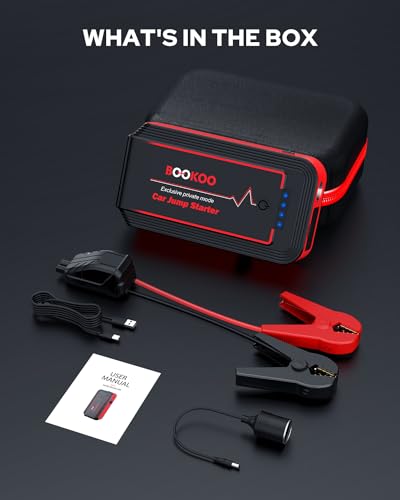 Bookoo 12V 20000mAh 4500A Portable Car Jump Starter $22 + Free S/H - image 7