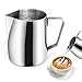 PTN Jarra Leche Acero Inoxidable, Taza de Leche con Escala Doble 12fl.oz/350ml, para Café Capuchino Macchiato y Latte Art