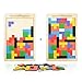Herefun Tetris Bois, Puzzle Tetris Tangram, Puzzle Tetris Bois, Tetris Tangram, Tetris Puzzle Cerveau Teaser Géométriques Jouets Cadeau Educatif pour Enfants