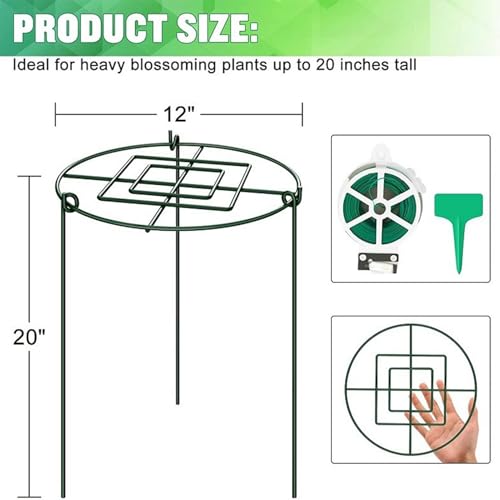 Support pour plantes extérieur empêche la chute des fleurs lot de 4 - 3