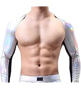 MALE SHINY PATENT LEATHER JACKET SLIM FIT NIGHTCLUB PARTY WEAR