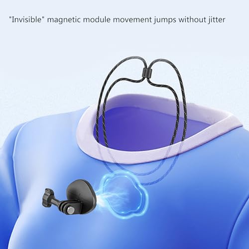 Soporte de Cuello para Cámaras de Acción Magnético y Correa Ajustable Vlog Mount 6