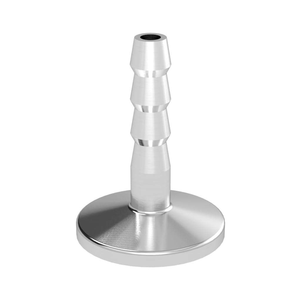 AVCRAY Rubber Hose Barb Adapter KF16 ?6, Transition Fitting, ISO-KF FLange Size NW-16, 304 Stainless Steel (KF16, KF16-?6)