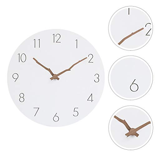 Winomo Mute Wall Clock Wall Clock Tree Branch Decorative Minimalism Hanging Clock Kids Room Wall Décor For Living Room Hotel Decorative Wall Clock #TOP7