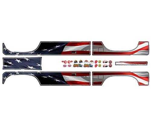 Body Decal Sets for Element RC Enduro Sendero 1/10 Scale Radio Controlled Rock Crawler (American Flag)