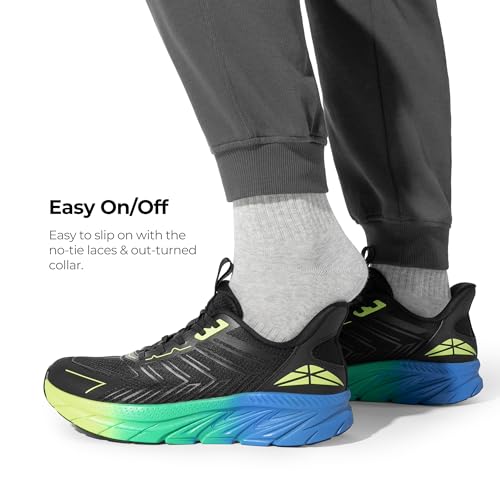 Image of ALLSWIFIT Mens Slip On Walking Shoes Running Sneakers | Comfortable, Tennis, Breathable, Non Slip, Cushion, Lightweight, Athletic, Gym, Workout, Cross Training, Fashion