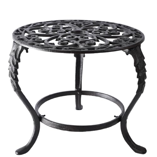 Notakia Plant Stand Indoor Outdoor Clearance Heavy Duty Cast Iron Plant Table for Patio & Garden, Tall Vintage Decorative Metal Plant Rack, Wrought Iron Flower Pot Holder for Home Garden Porch Yard