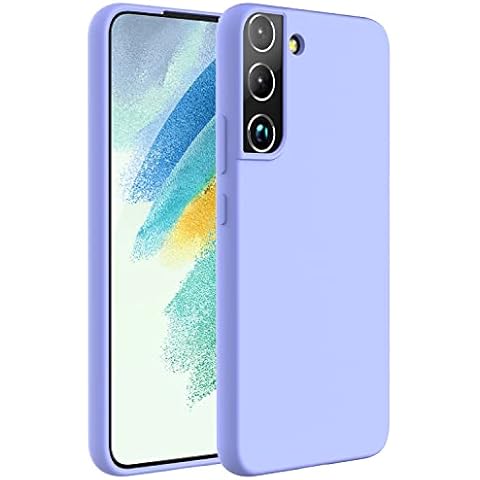 Zuslab Compatible with Nano Silicone Case Samsung Galaxy S22+ 6.6'' 2022, Liquid Silicone Anti-Scratch Gel Rubber Shockproof Cover Drop Full Protection Case, Purple Cover