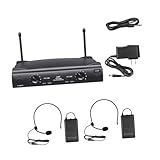 Émetteur: 2 body-packs avec 2 canaux doubles uhf, double uhf