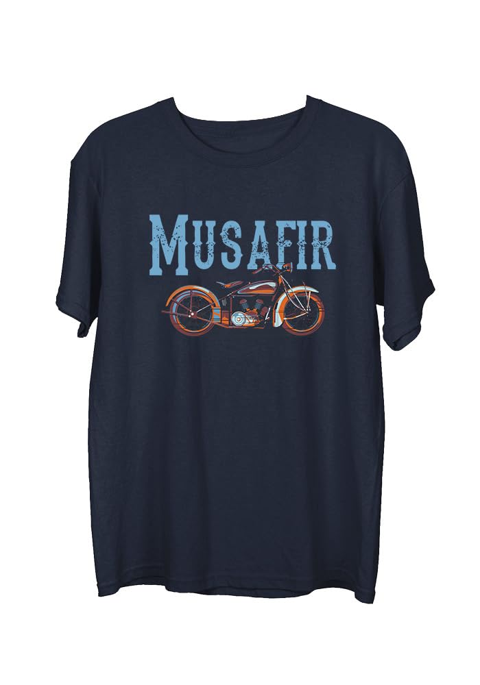 wear your opinion Men's S to 5XL Premium Combed Cotton Printed Half Sleeve T-Shirt (Design: Musafir Trail)-picture-21