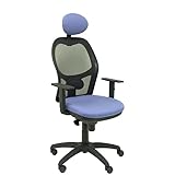 SILLA JORQUERA MALLA NEGRA ASIENTO BALI AZUL CLAR