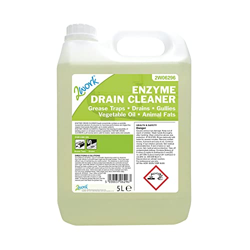 2Work Enzyme-Based Drain Cleaner 5 Litre Bulk Bottle 2W06296