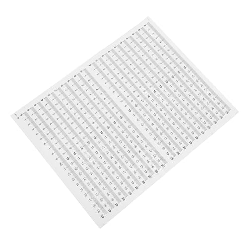 healvian 20個 粘着式防水メジャーテープ 精密測定対応 剥がして貼れる定規シール 長持ち粘着測定テープ 日常使用 共有向け