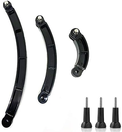 3-in-1 Curved Arced Extension Arms for Helmet Mount