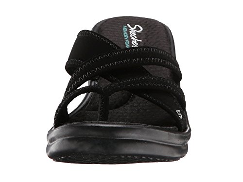 Skechers Cali Women's Rumblers - Young At Heart Wedge Sandal, Black, 8 M US