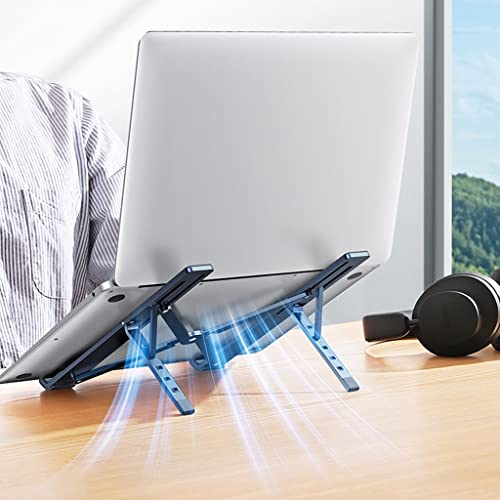 Soporte para computadora portátil con base suspendida gris y aleación rígida 4