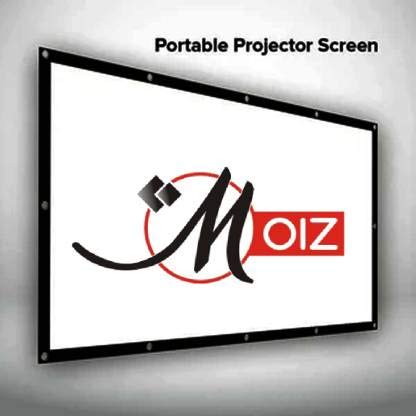Image of MOIZ Projector Screen Upgraded inch 4:3 HD Portable Eyelet Screen Premium Indoor Outdoor Movie Screen Anti-Crease Projection #10 (6 ft. (W) x 4 ft. (H) - 84 inch Inch)