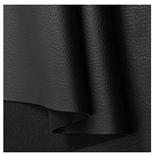 Simili cuir tissu extensible noir pour réparer un siège auto usé