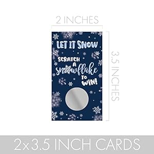 Distinctivs winter holiday party games30 player scratch off cardswinter wonderland baby shower party activity and icebreaker  urban country home decor