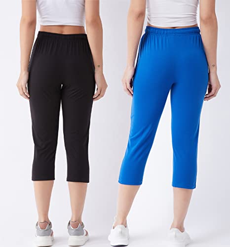 Image of Modeve Women Solid Cotton Blend Capri for summer|| Summer Wear