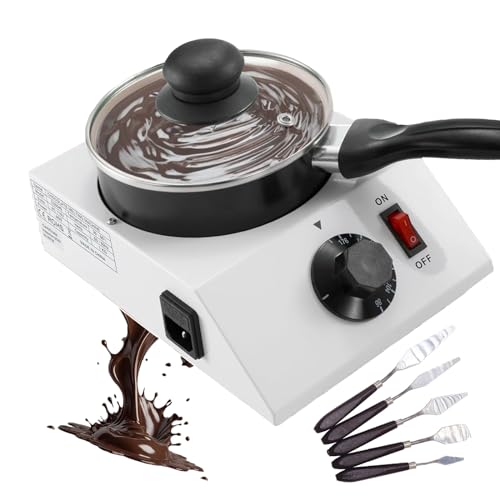 Máquina eléctrica para derretir chocolate 40W con olla antiadherente de acero inoxidable