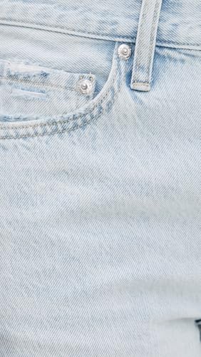 Image of PISTOLA - Lexi Mid Rise, Signature Bowed Straight Jeans - Light Denim Jeans