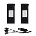 3.7v 900mah Lipo Battery for TIANQU VISUO XS809W XS809HW XS809 XS809HC XS809S Foldable RC FPV Quadcopter Drone Spare Parts(2pcs)+3 in 1 Charger Cable