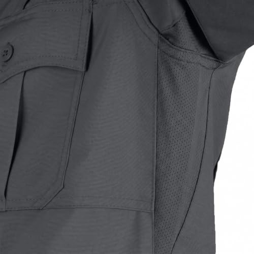 Image of First Class 100% Polyester Short & Long Sleeve Zippered Uniform Shirt 4 Pocket Hidden, Law Enforcement BDU Zipper Closure.