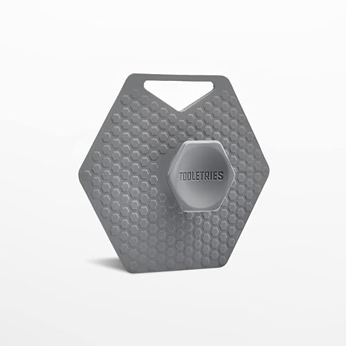 Tooletries - Body Scrubber - Exfoliates & Deep Cleans - Silicone Shower & Bathroom Accessory With Bespoke Bristles And Ergonomic Handles - Grey #TOP1