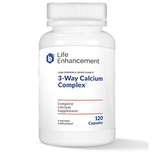 Life Enhancement 3-Way Calcium Complex | 275 mg Calcium, 2494 IU Vitamin A, Vitamin C, and 200 IU Vitamin D3 | 120 Servings