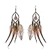 Women's Feather Earrings - Exotic Style Bohemian Style Earrings Big Earrings for Girls Women