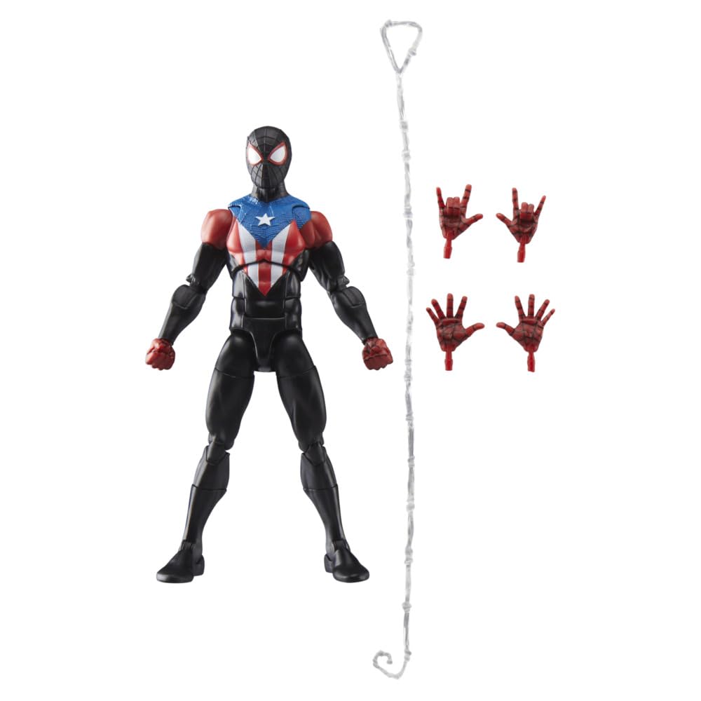 ハズブロ(Hasbro)MARVEL マーベルレジェンドシリーズ ゲーマーバース マイルス・モラレス プボリクアスーツ、『スパイダーマン 2』 のビデオゲームを再現したコレクション用の 15 cm のアクションフィギュア G0836 正規品