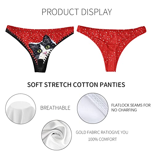 Voberry String Tanga dames Valentijnsdag print onderbroek ondergoed tangas motieven grap vrouwen slipje hipster lingerie… - Afbeelding 3