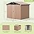 Metal Storage Shed,Outdoor Storage Building 8x6,Large Backyard Sheds with Lockable Doors,Waterproof Outside Storage Sheds
