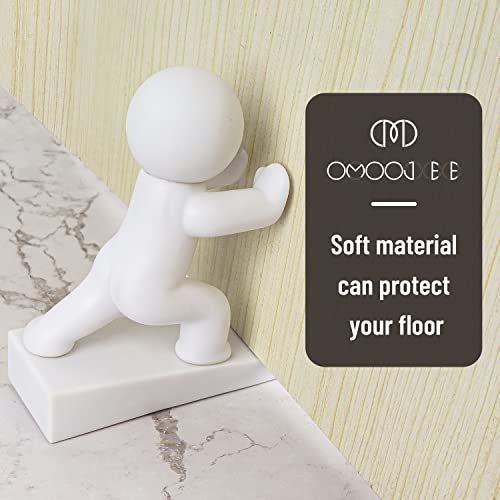 Cute Door Stopper, Buddy Decorative Door Stop, Protects Your Floors (White, 1 Pack) #TOP3