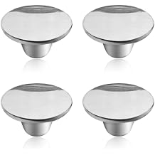 Uenhoy 4 Pcs Dutch Oven Knob Stainless Steel Pan Pot Lid Handle Replacement Knobs for Le Creuset, Aldi, Lodge and Other Enameled Dutch Oven, Silver