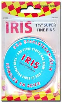 Iris Swiss Superfine Pins Tin of 500