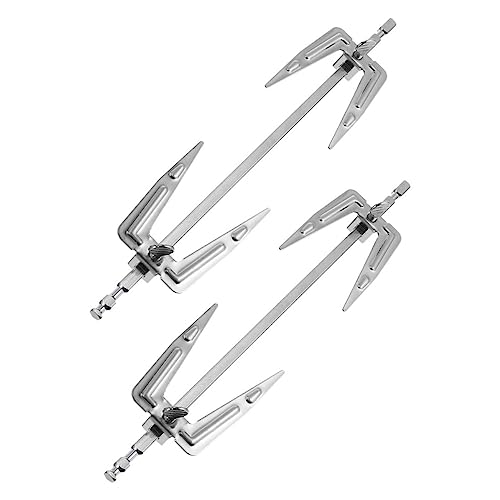 Cabilock 2pcs Stainless Steel Rotating Chicken Forks Bbq Roast Tool for Oven Grill Easy to Clean and Use for Whole Chicken Cooking for Barbecue Lovers