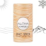 Aloha Zinc Stick SPF 30 - protector solar natural para deportes al aire libre | Tubo de papel ecológico