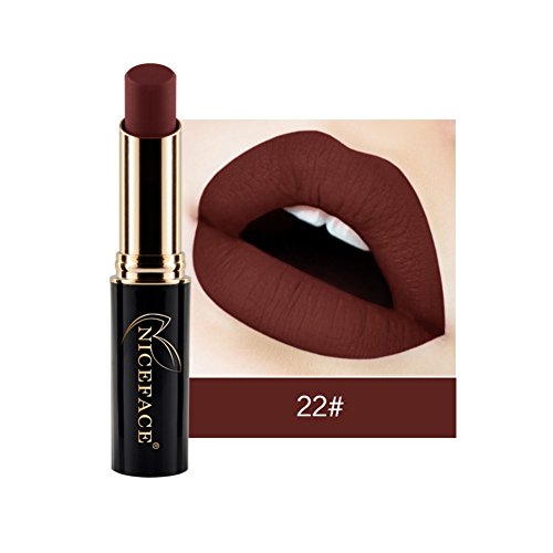 Cocohot Matte Lippenstift Metallic Langlebig Nude Glatt Samt Glänzend Lippenstift 24 Farben Cover