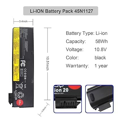 Image of WISTAR Laptop Battery X240 Laptop Battery for Lenovo ThinkPad L450 L470 P50S W550 W550s Series