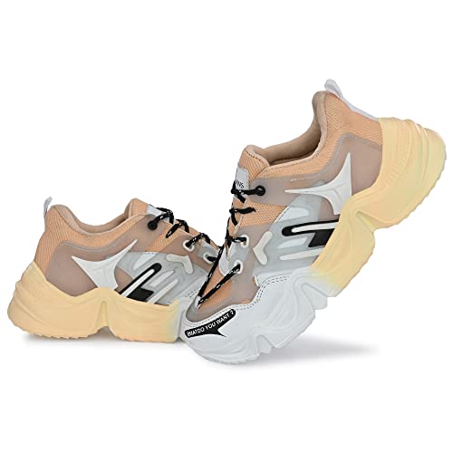 Image of ROWLANS Women's Synthetic Leather Comfortable /Running Lace-Ups Sports Shoes