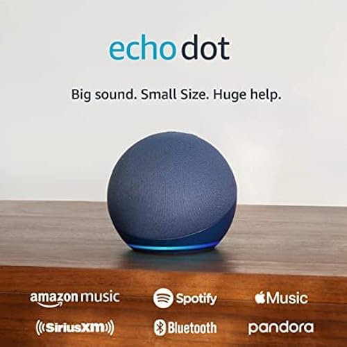 Amazon Echo Dot (newest model), Vibrant sounding Alexa speaker, Great for bedrooms, dining rooms and offices, Deep Sea Blue